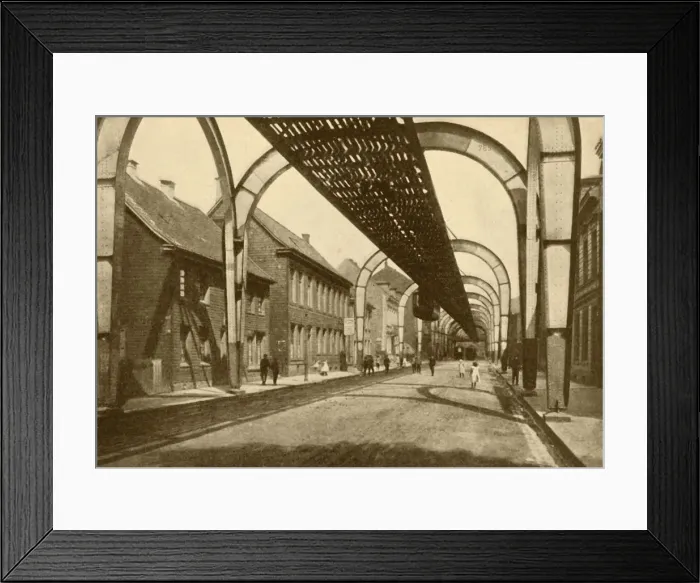 Framed Print : An Electric Suspension Mono-Rail System, 1930. Creator: ENA Framed Print : An Electric Suspension Mono-Rail System, 1930. Creator: ENA