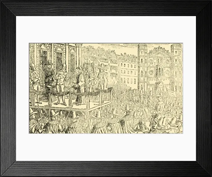 Framed Print : The Execution of Charles I. in Whitehall, 30th January 1649, c1930. Creator: Unknown Framed Print : The Execution of Charles I. in Whitehall, 30th January 1649, c1930. Creator: Unknown