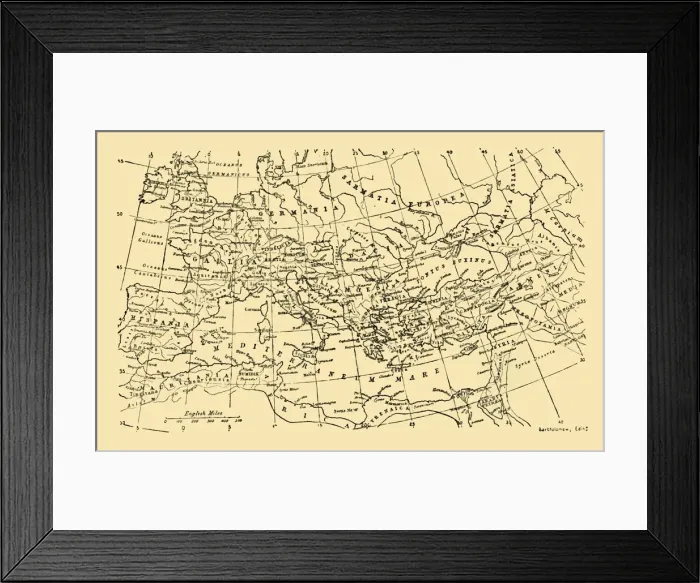 Framed Print : The Roman Empire Under Augustus, c1930. Creator: Unknown Framed Print : The Roman Empire Under Augustus, c1930. Creator: Unknown