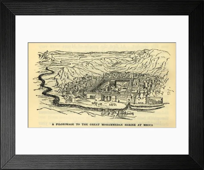 Framed Print : A Pilgrimage to the Great Mohammedan Shrine at Mecca, c1930. Creator: Unknown Framed Print : A Pilgrimage to the Great Mohammedan Shrine at Mecca, c1930. Creator: Unknown
