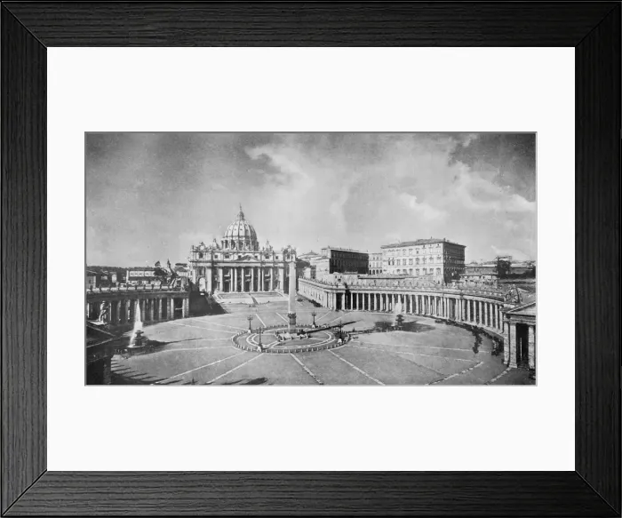 Framed Print : A Great Church of the Renaissance: St. Peters, Rome... c1930. Creator: Anderson Framed Print : A Great Church of the Renaissance: St. Peters, Rome... c1930. Creator: Anderson
