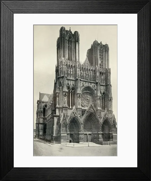 Framed Print : A Great Gothic Building: The Cathedral at Rheims, Built in the 13th and 14th Centuries, c1930 Framed Print : A Great Gothic Building: The Cathedral at Rheims, Built in the 13th and 14th Centuries, c1930