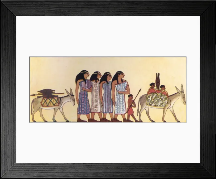 Framed Print : How An Ancient Egyptian Painted The Coming Of The Israelites Into Egypt, c1930 Framed Print : How An Ancient Egyptian Painted The Coming Of The Israelites Into Egypt, c1930