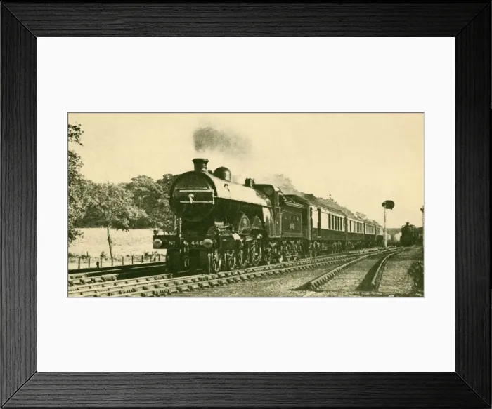 Framed Print : Down Sheffield Pullman Express, London and North Eastern Railway, 1930. Creator: Frank R Framed Print : Down Sheffield Pullman Express, London and North Eastern Railway, 1930. Creator: Frank R