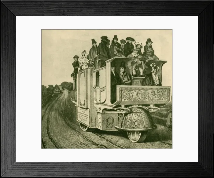 Framed Print : William Churchs Steam Road Carriage Running Between London and Birmingham, 1930 Framed Print : William Churchs Steam Road Carriage Running Between London and Birmingham, 1930
