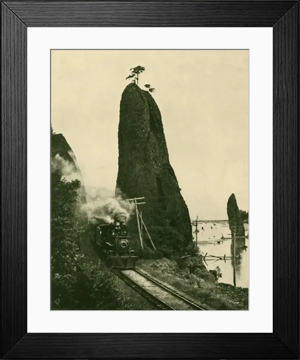 Framed Print : A Picturesque Railway, Creator: Underwood & Underwood Framed Print : A Picturesque Railway, Creator: Underwood & Underwood