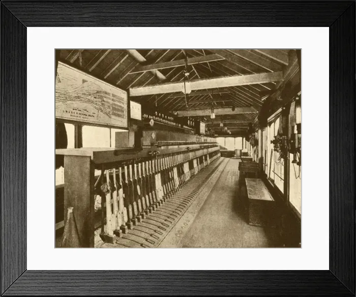 Framed Print : Electro-Mechanical Signal Cabin at Victoria, Southern Railway, 1930. Creator: Unknown Framed Print : Electro-Mechanical Signal Cabin at Victoria, Southern Railway, 1930. Creator: Unknown