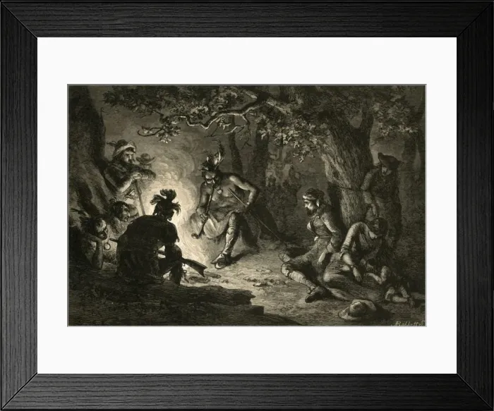 Framed Print : Prisoners from the Wyoming Valley, (1877). Creator: Albert Bobbett Framed Print : Prisoners from the Wyoming Valley, (1877). Creator: Albert Bobbett