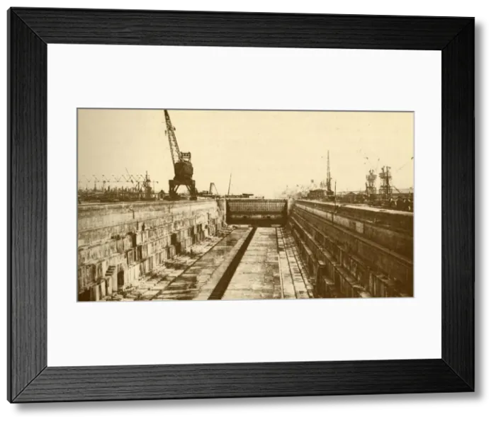 Framed Print : Albert Dock Extension, Port of London, c1930. Creator: Alfieri Framed Print : Albert Dock Extension, Port of London, c1930. Creator: Alfieri