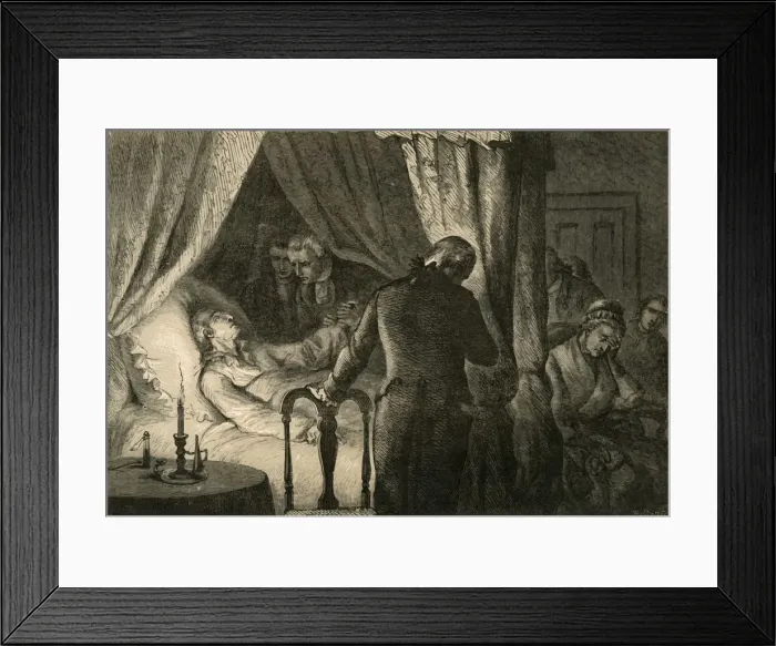 Framed Print : The Death of Washington, (1877). Creator: Albert Bobbett