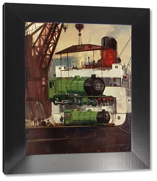 Shipping Locomotives, c1930. Creator: Unknown