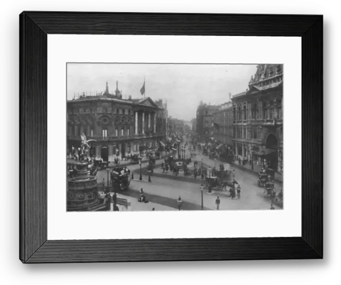 Framed Print : Piccadilly Circus, 1909. Creator: Francis Frith & Co