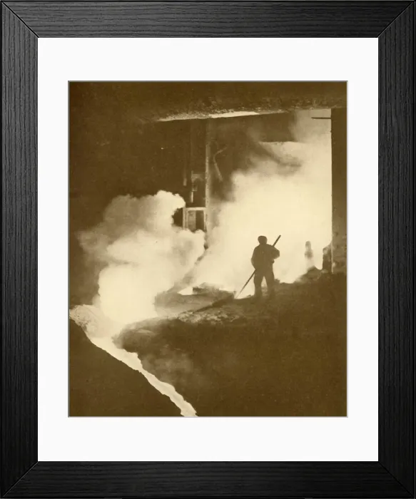 Framed Print : Warm Work!, c1930. Creator: Dorman, Long & Co. Ltd Framed Print : Warm Work!, c1930. Creator: Dorman, Long & Co. Ltd
