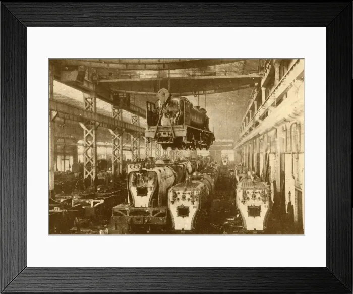 Framed Print : In the Erecting Shop. c1930. Creator: William George Armstrong Framed Print : In the Erecting Shop. c1930. Creator: William George Armstrong