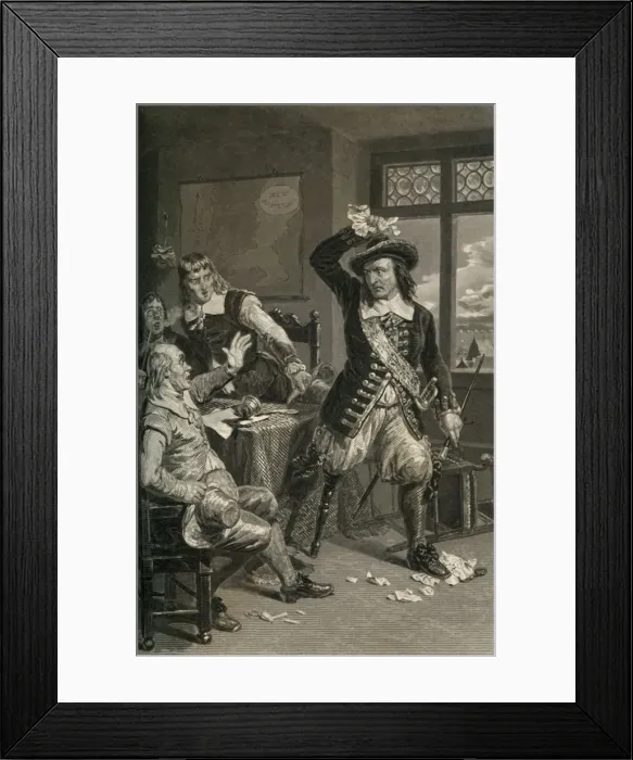 Framed Print : Governor Stuyvesant Destroying The Summons To Surrender, (1877). Creator: Unknown Framed Print : Governor Stuyvesant Destroying The Summons To Surrender, (1877). Creator: Unknown