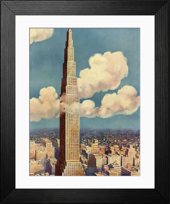 Framed Print : The King of Skyscrapers - Larkin Tower, c1930. Creator: Unknown Framed Print : The King of Skyscrapers - Larkin Tower, c1930. Creator: Unknown