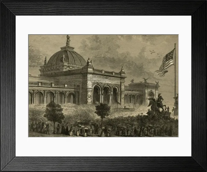 Framed Print : Opening of the Centennial Exhibition, May 4, 1876, (1878). Creator: Albert Bobbett