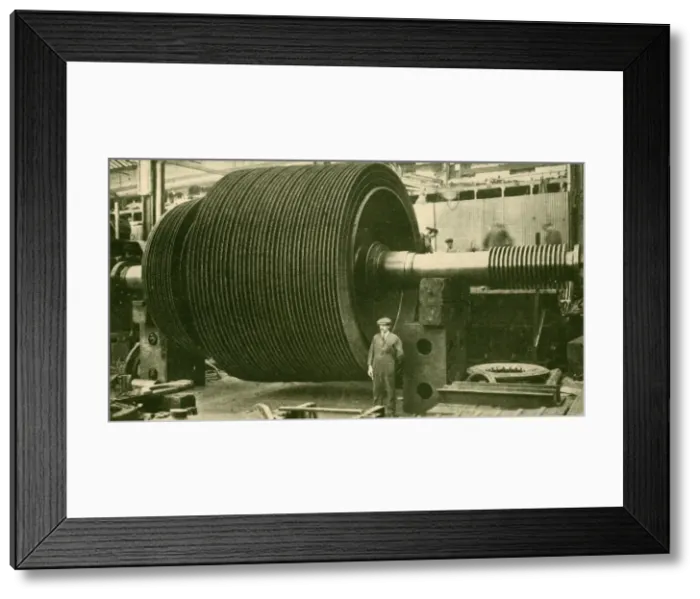 Framed Print : The Turbine Blading Without Casing, c1930. Creator: John Brown & Company Framed Print : The Turbine Blading Without Casing, c1930. Creator: John Brown & Company