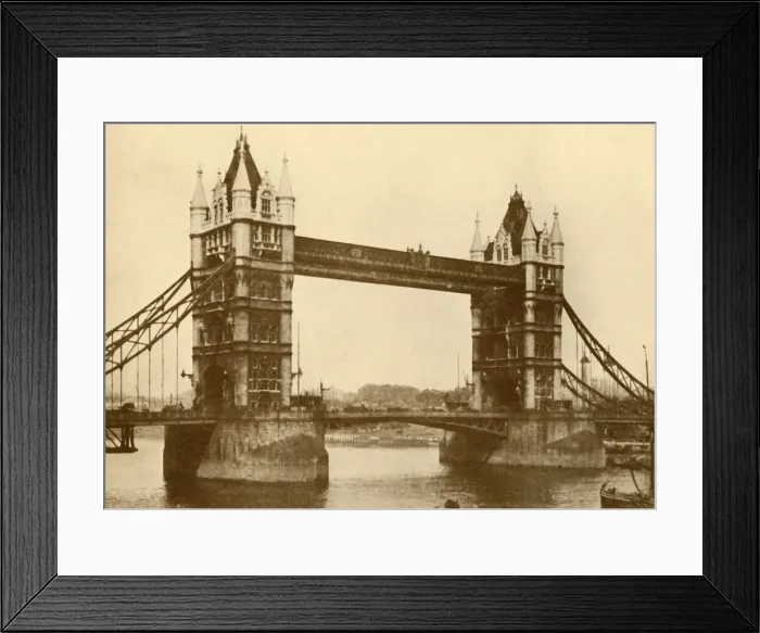 Framed Print : The Tower Bridge, London, c1930. Creator: Unknown Framed Print : The Tower Bridge, London, c1930. Creator: Unknown
