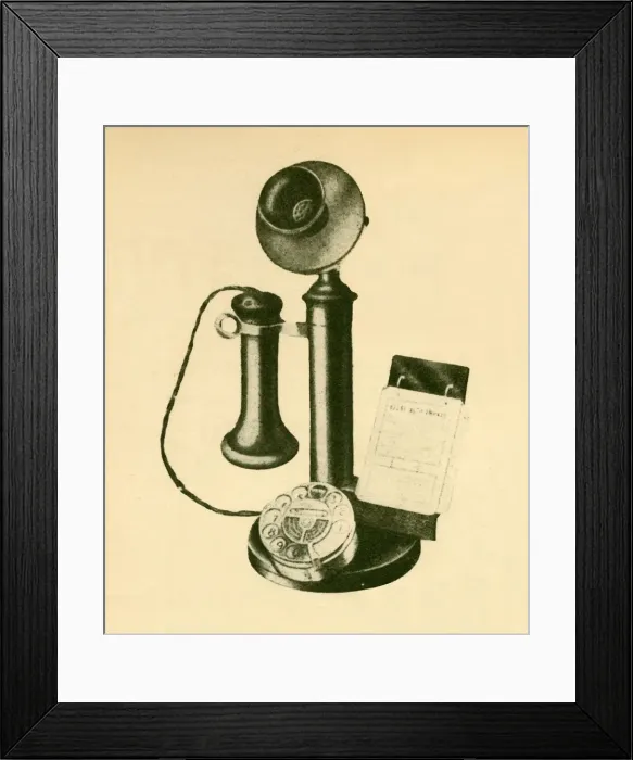 Framed Print : An Automatic Telephone Receiver, c1930. Creator: Unknown Framed Print : An Automatic Telephone Receiver, c1930. Creator: Unknown