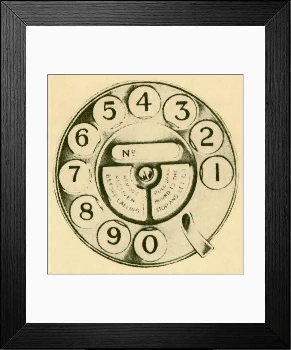 Framed Print : The Dial Switch, c1930. Creator: Unknown Framed Print : The Dial Switch, c1930. Creator: Unknown