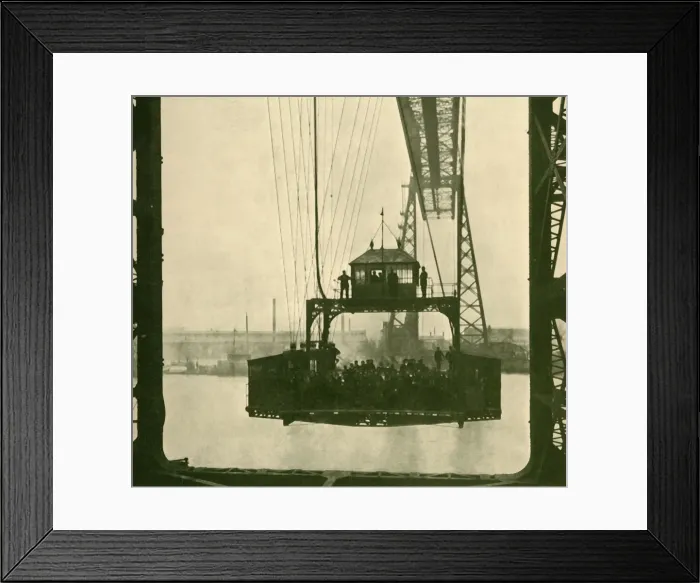 Framed Print : Travelling Car, Transporter Bridge, Middlesborough, c1930. Creator: Unknown Framed Print : Travelling Car, Transporter Bridge, Middlesborough, c1930. Creator: Unknown