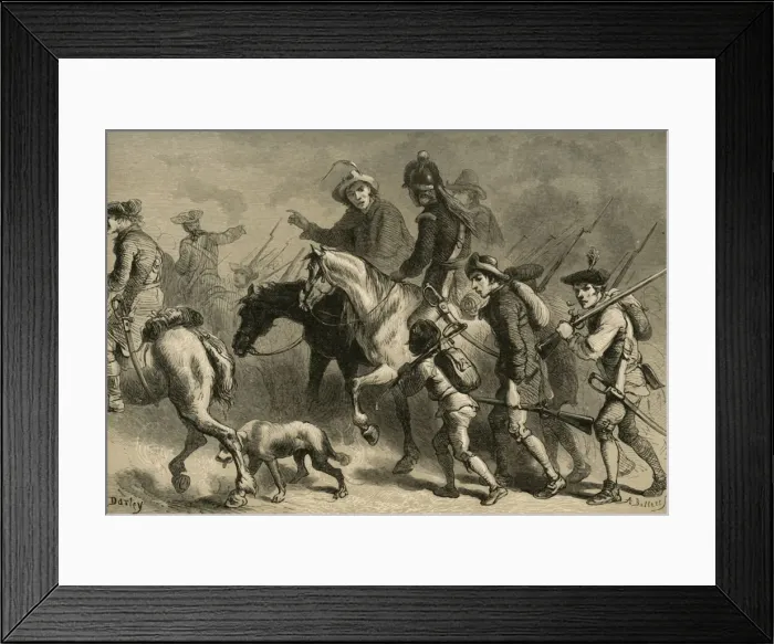 Framed Print : Uprising of the New England Yeomanry, (1877). Creator: Albert Bobbett Framed Print : Uprising of the New England Yeomanry, (1877). Creator: Albert Bobbett