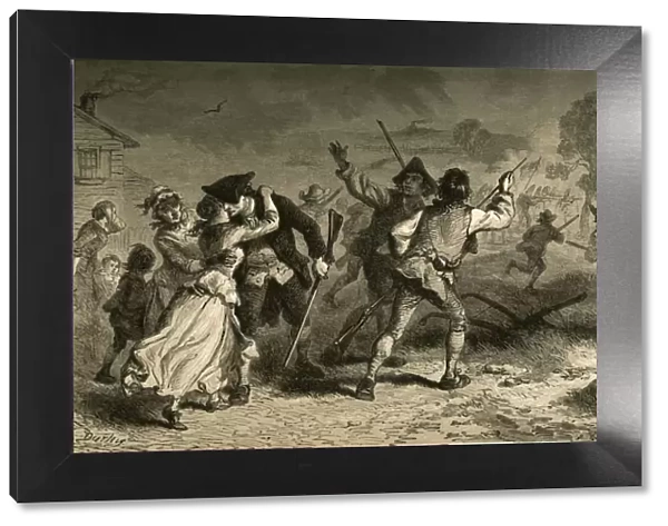 Concord - The First Blow for Liberty, (1877). Creator: Albert Bobbett