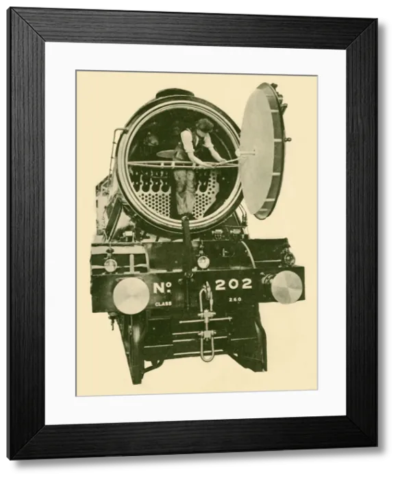 Framed Print : A London and North Eastern Mixed Engine Engine with Smoke-Box Opened, c1930. Creator: Unknown Framed Print : A London and North Eastern Mixed Engine Engine with Smoke-Box Opened, c1930. Creator: Unknown