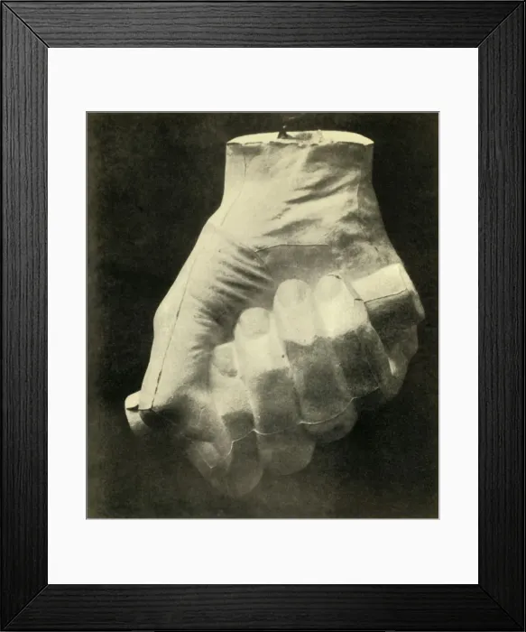 Framed Print : Cast of Lincolns Right Hand, 1860, (1930). Creator: Unknown Framed Print : Cast of Lincolns Right Hand, 1860, (1930). Creator: Unknown