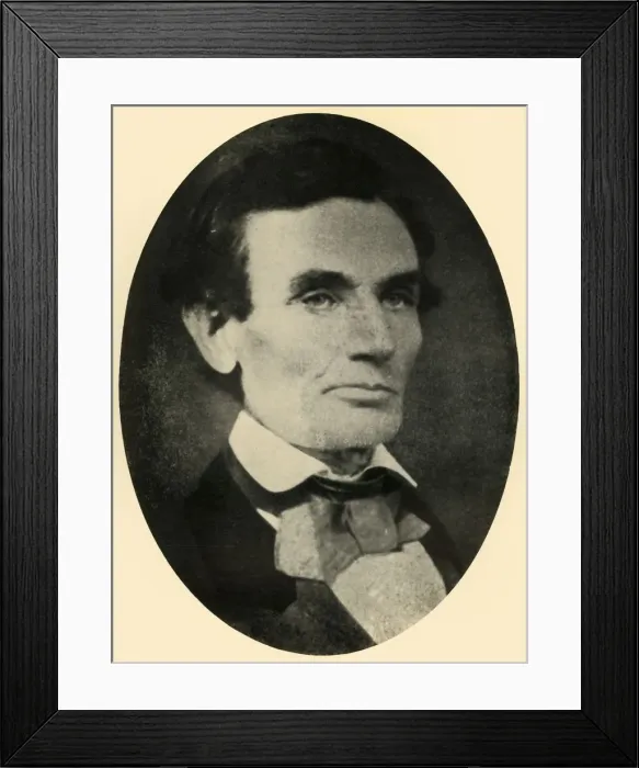 Framed Print : Abraham Lincoln, 1857, (1930). Creator: Unknown Framed Print : Abraham Lincoln, 1857, (1930). Creator: Unknown
