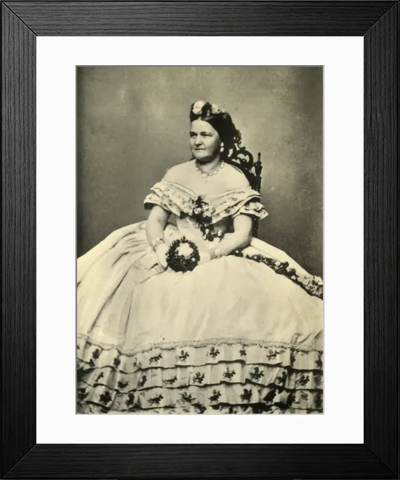 Framed Print : Mrs Lincoln, c1860s, (1930). Creator: Unknown Framed Print : Mrs Lincoln, c1860s, (1930). Creator: Unknown
