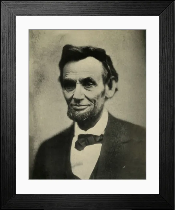 Framed Print : Abraham Lincoln, 1865, (1930). Creator: Unknown Framed Print : Abraham Lincoln, 1865, (1930). Creator: Unknown