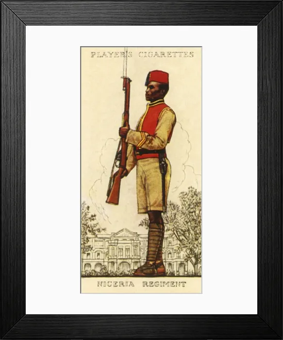 Framed Print : Nigeria Regiment, 1936. Creator: Unknown Framed Print : Nigeria Regiment, 1936. Creator: Unknown