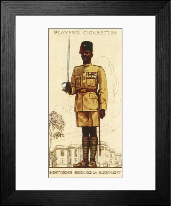 Framed Print : The Northern Rhodesia Regiment, 1936. Creator: Unknown Framed Print : The Northern Rhodesia Regiment, 1936. Creator: Unknown