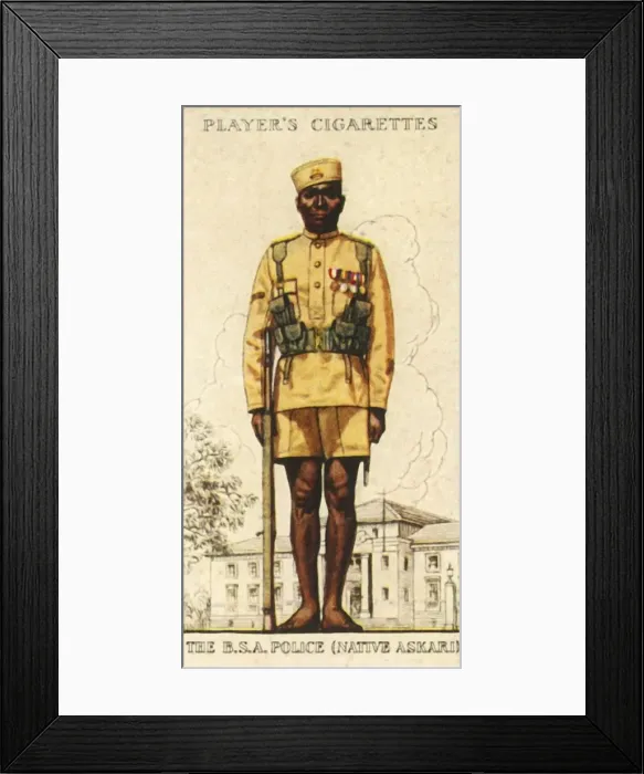 Framed Print : The British South Africa Police (Native Askari), 1936. Creator: Unknown Framed Print : The British South Africa Police (Native Askari), 1936. Creator: Unknown
