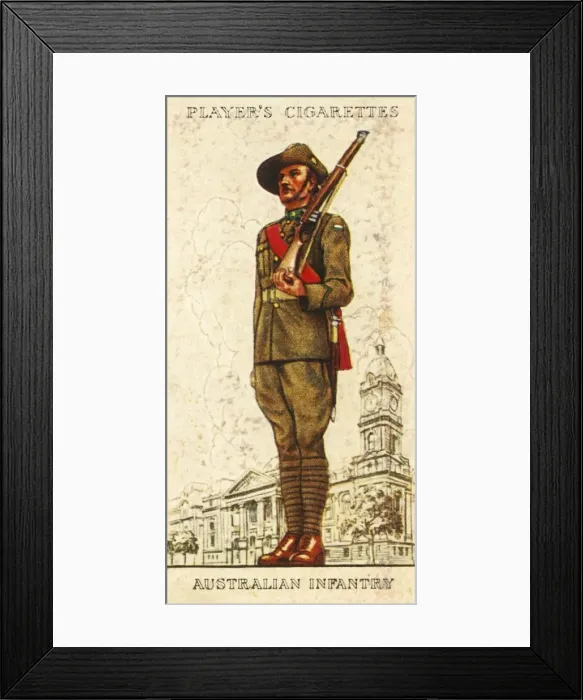 Framed Print : Australian Infantry, 1936. Creator: Unknown Framed Print : Australian Infantry, 1936. Creator: Unknown