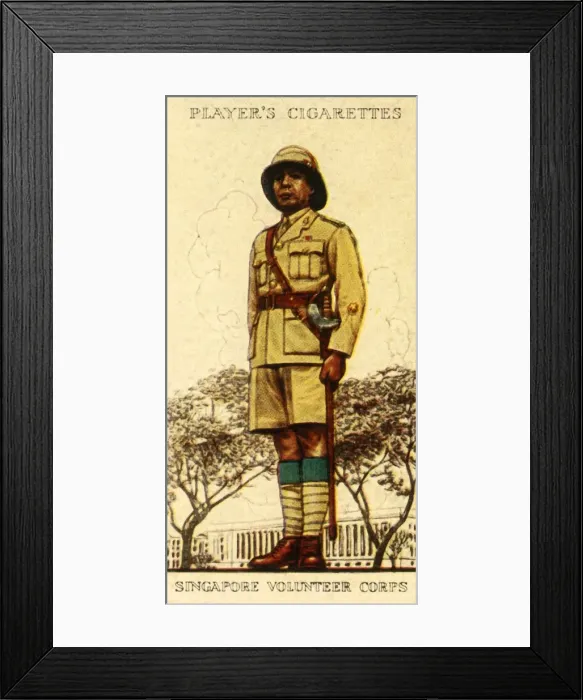 Framed Print : Singapore Volunteer Corps, 1936. Creator: Unknown Framed Print : Singapore Volunteer Corps, 1936. Creator: Unknown