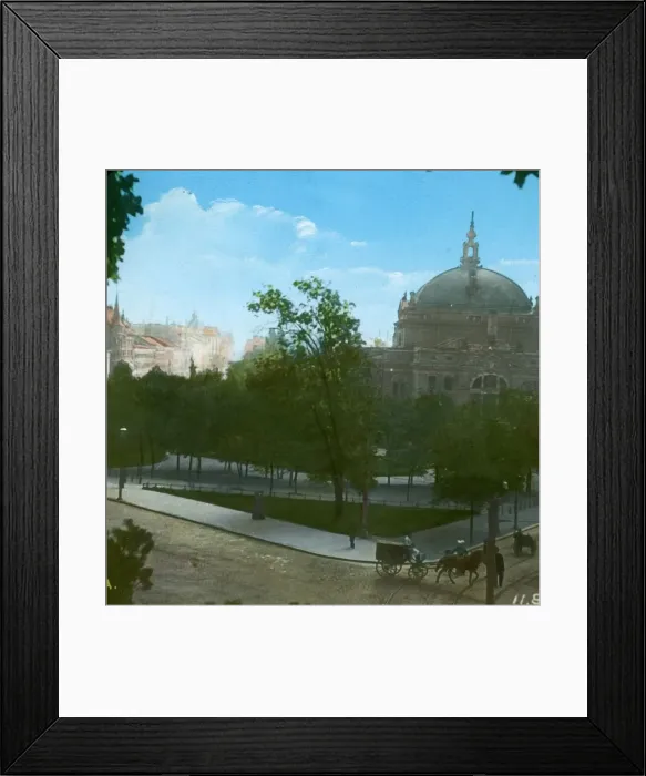 Framed Print : The National Theatre, Christiania, (Oslo), Norway, late 19th-early 20th century. Creator Framed Print : The National Theatre, Christiania, (Oslo), Norway, late 19th-early 20th century. Creator