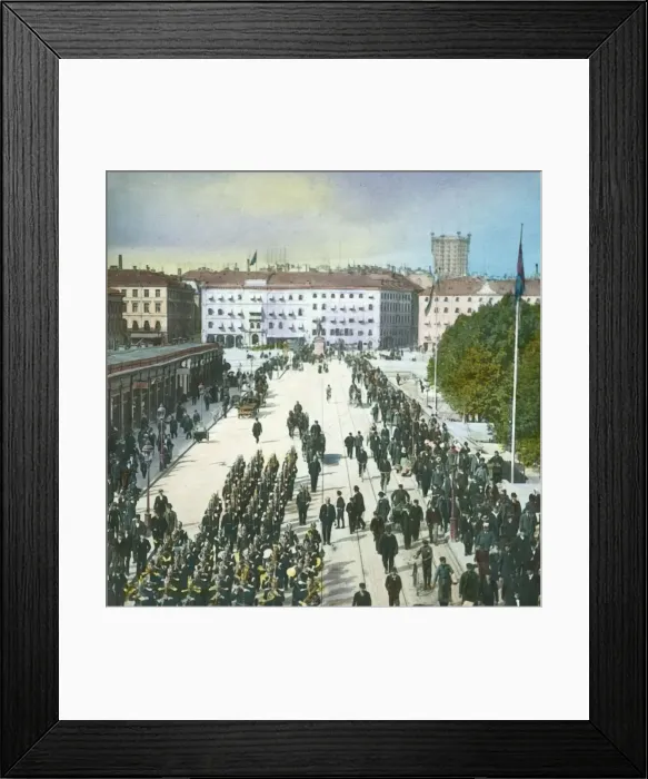 Framed Print : View from the Palace, Stockholm, Sweden, late 19th-early 20th century Framed Print : View from the Palace, Stockholm, Sweden, late 19th-early 20th century