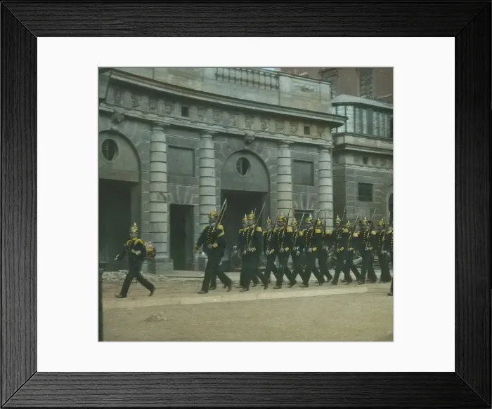 Framed Print : Changing the Guard at the Palace, Stockholm, Sweden, late 19th-early 20th century Framed Print : Changing the Guard at the Palace, Stockholm, Sweden, late 19th-early 20th century