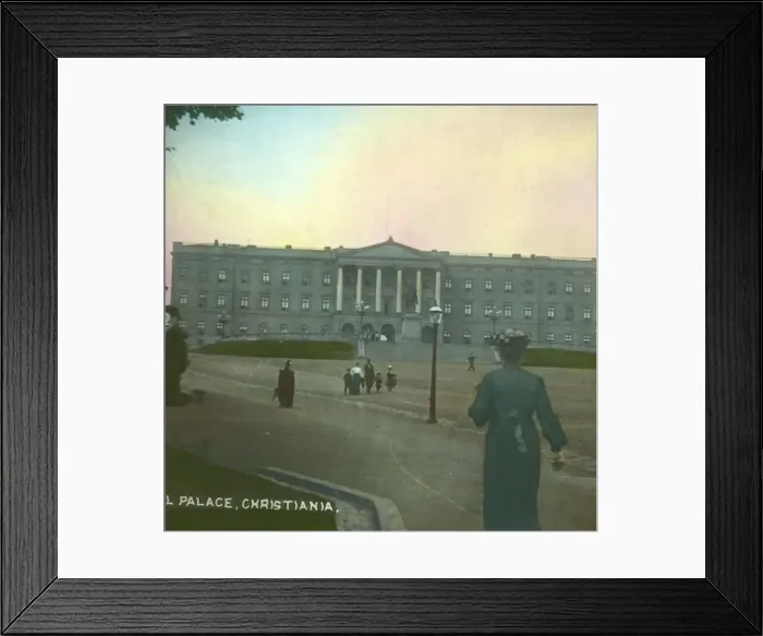 Framed Print : The Royal Palace, Christiania, (Oslo), Norway, late 19th-early 20th century. Creator Framed Print : The Royal Palace, Christiania, (Oslo), Norway, late 19th-early 20th century. Creator