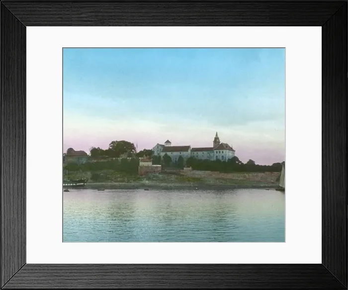 Framed Print : Akershus fortress, Christiania, (Oslo), Norway, late 19th-early 20th century. Creator: Unknown Framed Print : Akershus fortress, Christiania, (Oslo), Norway, late 19th-early 20th century. Creator: Unknown
