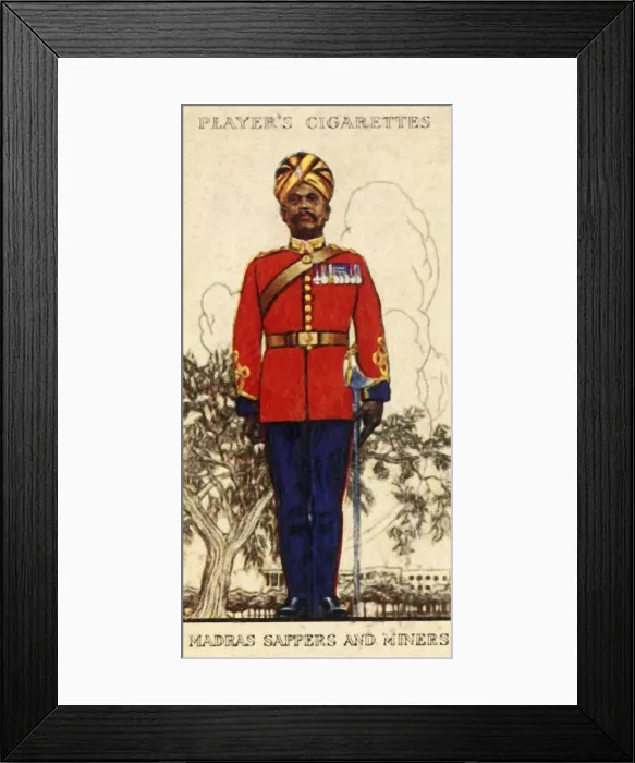 Framed Print : Madras Sappers and Miners, 1936. Creator: Unknown Framed Print : Madras Sappers and Miners, 1936. Creator: Unknown
