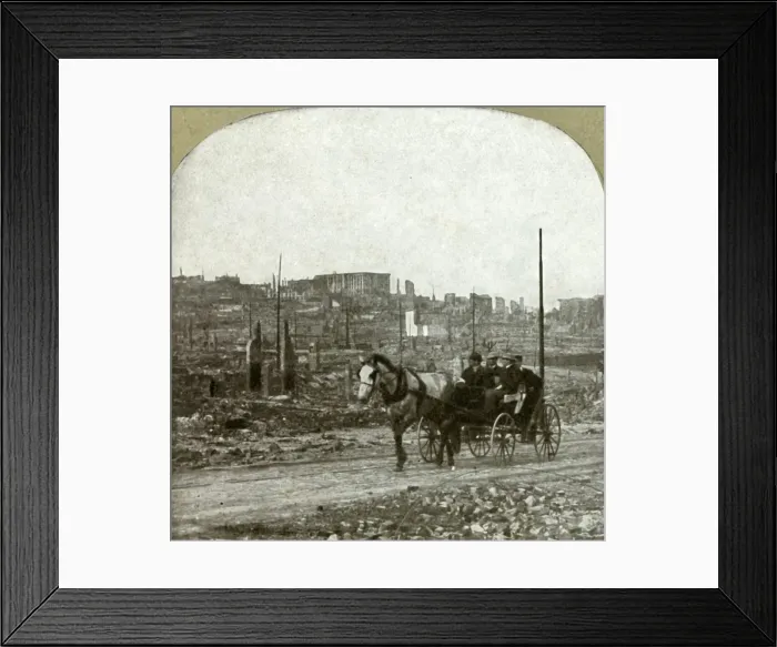 Framed Print : View of Nobb Hill. The millionaire residence district, 1906. Creator: Unknown Framed Print : View of Nobb Hill. The millionaire residence district, 1906. Creator: Unknown