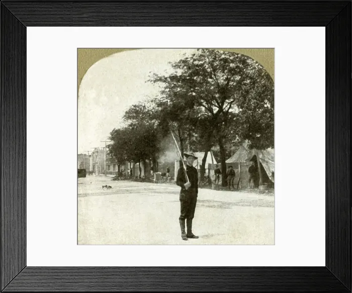 Framed Print : Seventh Regiment National Guards... camped in Lincoln Square, Oakland, Cal. 1906 Framed Print : Seventh Regiment National Guards... camped in Lincoln Square, Oakland, Cal. 1906