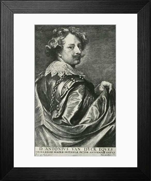 Framed Print : Portrait of Vandyck, 1906. Creator: Lucas Vorsterman Framed Print : Portrait of Vandyck, 1906. Creator: Lucas Vorsterman