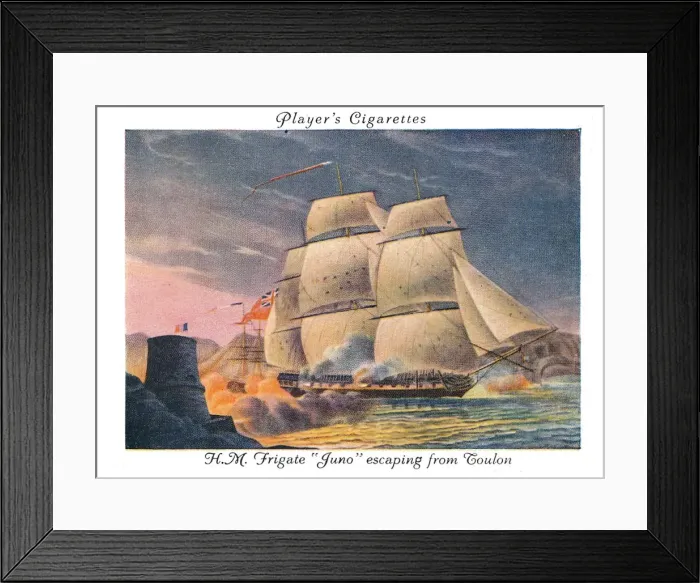 Framed Print : H. M. Frigate Juno escaping from Toulon, 1936. Creator: Unknown Framed Print : H. M. Frigate Juno escaping from Toulon, 1936. Creator: Unknown