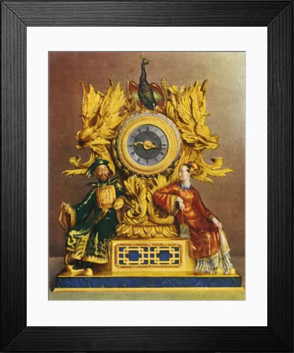 Framed Print : Clock by Vuilliamy (About 1800), 1938. Creator: Unknown Framed Print : Clock by Vuilliamy (About 1800), 1938. Creator: Unknown