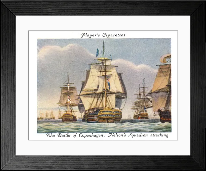Framed Print : The Battle of Copenhagen; Nelsons Squadron attacking, 1936. Creator: Unknown
